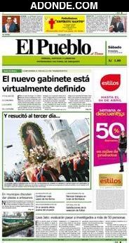 Portadas De Diarios De Arequipa Per Adonde