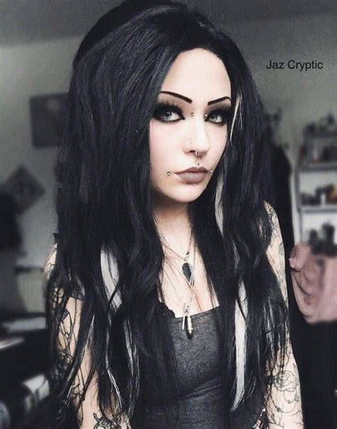 Dark Beauty Gothic Hairstyles Goth Hair Goth Beauty