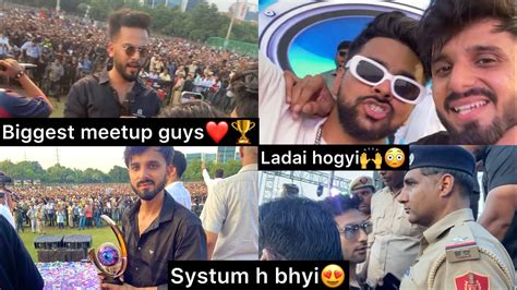 Biggest ️ Meet Up In India 🔥 Elvishyadavvlogs Gurgaon Meetup Meetup