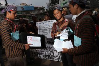 Unjuk Rasa Mahasiswa Rakyat Jogja Anti Korupsi Datatempo