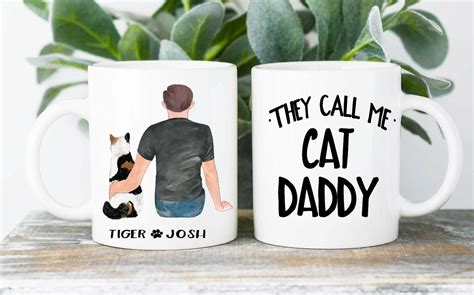 Cat Daddy Coffee Mug Cat Mug Best Cat Dad Ts Cat Fathers Etsy