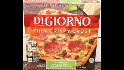 Digiorno Thin Crispy Crust Supreme Pizza Review Youtube