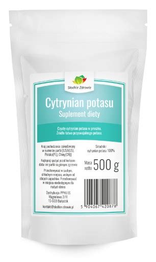 Potas Czysty Cytrynian Potasu W Proszku G Allegro Pl