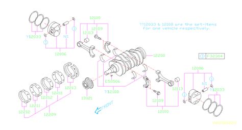 2020 Subaru Legacy 2 4L CVT 4WD Limited Engine Timing Crankshaft