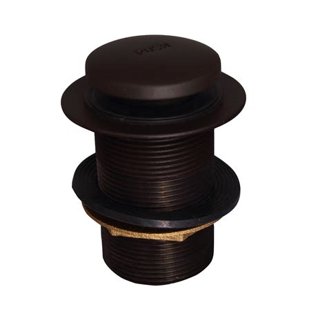 Push Button Tub Drain Assembly 4 Long Threaded In Oil Rubbed Bronze