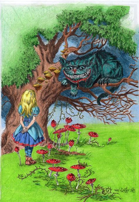 Alices Nightmare In Wonderland Colouring Book Alice In Wonderland