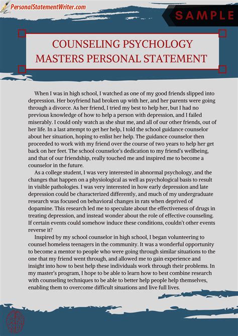 Personal Statement Essay Examples For Phd Masters And More