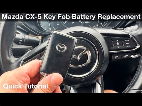 Replacement Of The Mazda Cx Key Fob Battery Mazda Cx Mk