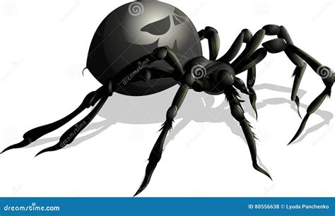 Funny Spider Cartoon For You Design Stock Vector Illustration Of