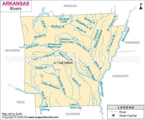 Oklahoma Arkansas River Map