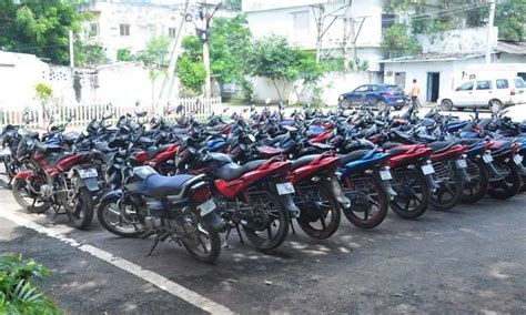 Vijayawada Held Two Wheelers Worth Lakh Seized