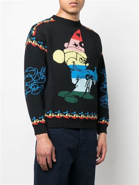 Stella Mccartney X Disney Fantasia Rainbow Mickey Knitted Jumper In