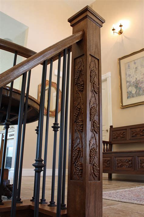 The Merlot Newel Traditional Staircase Toronto By Flourish