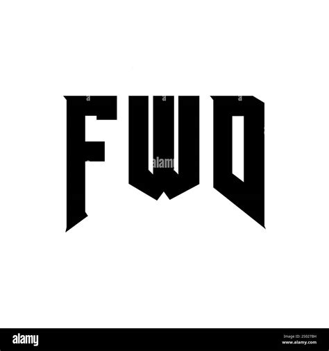 fwd logo design stock vector images alamy