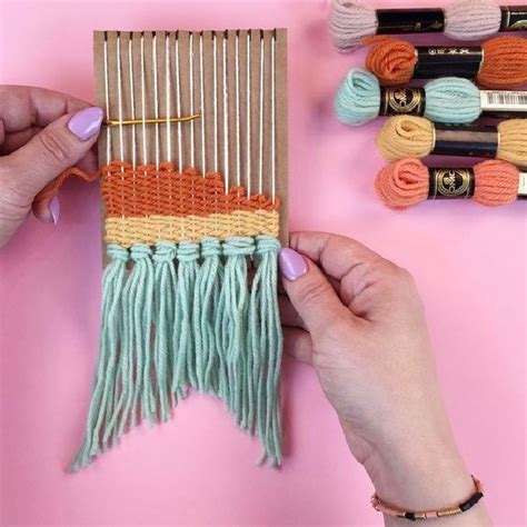 Always Wanted To Try A Weaving Project Start Small With This Diy Mini