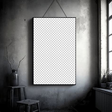 Creepy Frame Mockup Design For Your Horror Posters Display On Online