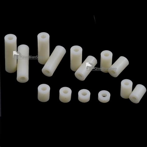 Nylon ABS Round M3 To M8 Hollow Non Threaded Standoff Spacer Washer