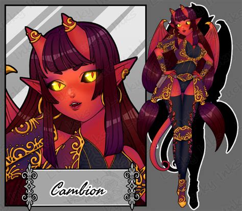 Cambion - TTRPG Adoptable Character - LuckyInks's Ko-fi Shop - Ko-fi ️ ...