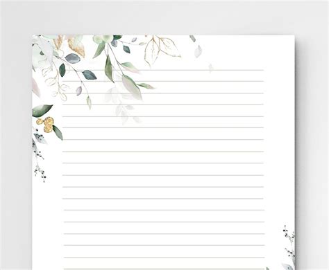 Free Printable Lined Stationary