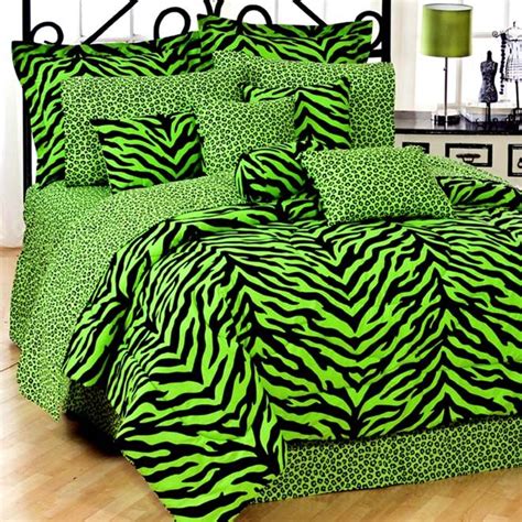 Lime Green Zebra Print Lime Green Zebra Print Bedding Sets Zebra