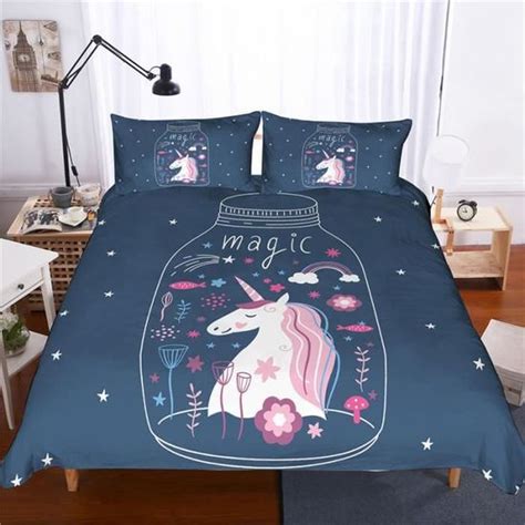 Licorne Parure De Couette Imprime Housse De Couette X Cm