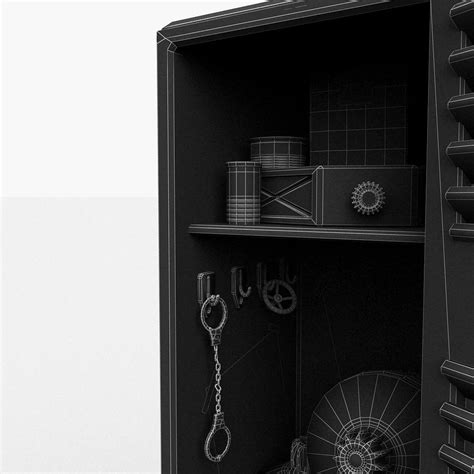 Тяжелый Металлический Шкафчик Полный 3D Модель $39 - .3ds .fbx .obj ...