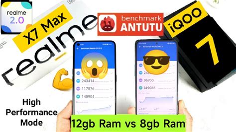 IQOO 7 Vs Realme X7 Max Antutu Test Snapdragon 870 Vs Dimensity 1200