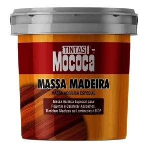 Massa para Madeira Base Acrílica Mogno 350g Mococa