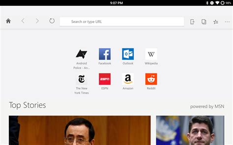 Microsoft Edge Now Available For Android Tablets