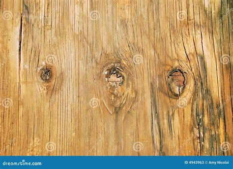 Knots In Weathered Plywood Stock Image Image Of Brown