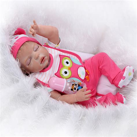 22 Full Body Vinyl Silicone Reborn Baby Girl Dolls Lifelike Newborn