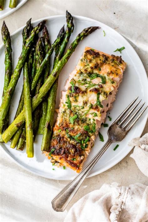 Parmesan Herb Baked Salmon Skinnytaste