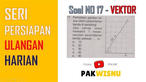 Vektor Soal No 17 Fisika Sma Kelas 10 Pak Wisnu Fisika Online Youtube