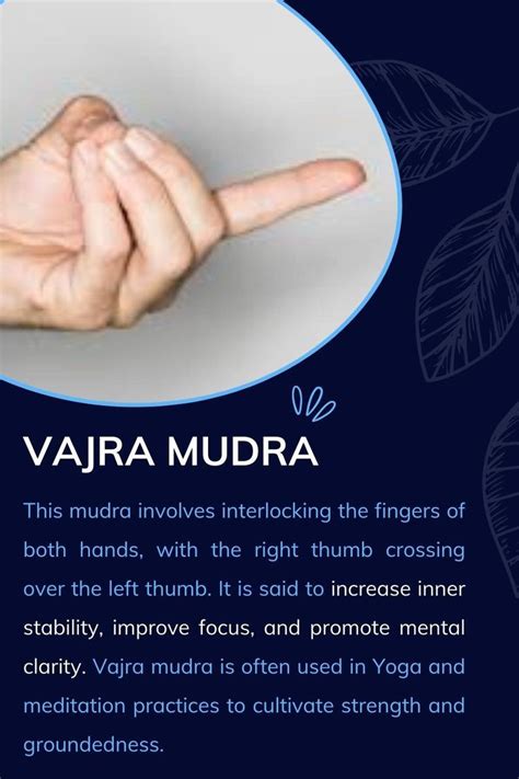 Vajra Mudra Hand Mudra And Their Meaning Yoga Mudras Hand Mudras