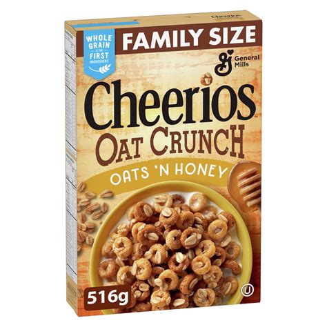 Cheerios Oat Crunch Oats N Honey Cereal 516g182 Oz Imported From