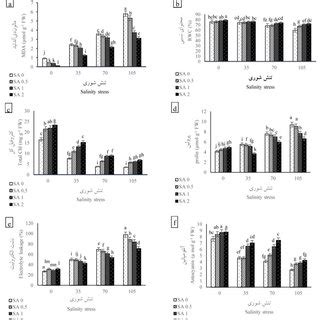 Interaction Effects Of Salinity Stress And Salicylic Acid On