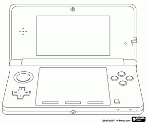 Console De Jogo Eletr Nico Port Til Para Colorir E Imprimir