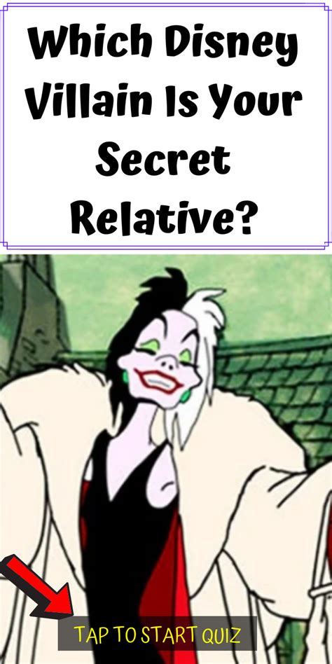 Which Disney Villain Is Your Secret Relative Artofit