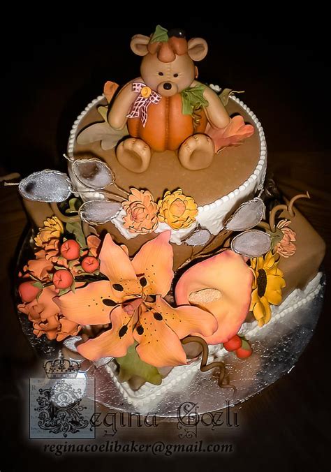 The Pumpkin Bear Decorated Cake By Regina Coeli Baker Cakesdecor