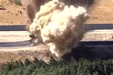 Deadly Roadside Ied Obliterates Turkish Military Vehicle In Massive