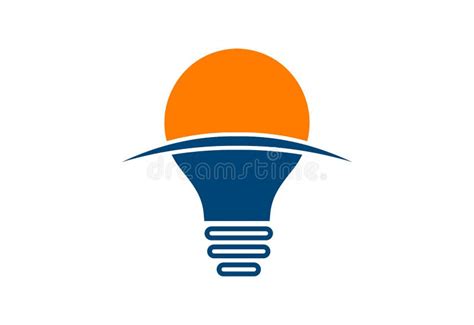 Light Bulb Logo Design, Vector Design Concept Stock Illustration ...