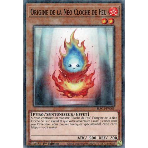 Origine de la Néo Cloche de Feu HAC1 FR069 V 2 DNPR Carte Yu Gi