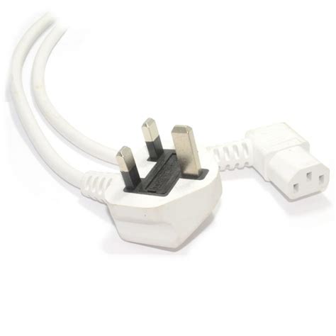 Power Cord Uk Plug To Iec Cable Pc Mains Lead C13 3m