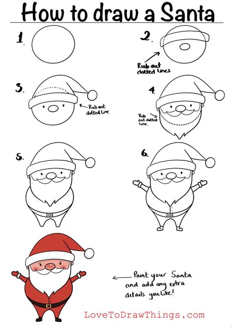 How To Draw Christmas Stuff Step By Step