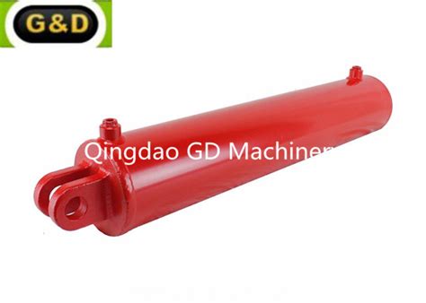 Double Acting Log Splitter Hydraulic Cylinder With Welded Clevis