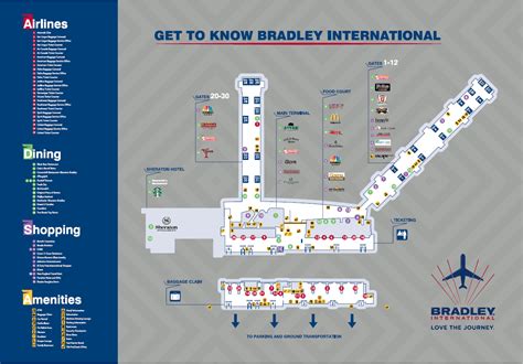 Terminal Nashville Airport Map