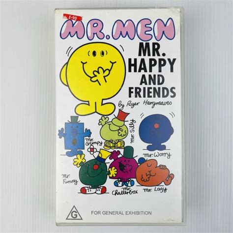 Vintage Mr Men Mr Happy And Friends Vhs Video Tape 1993 Roger Hargreaves £18 50 Picclick Uk