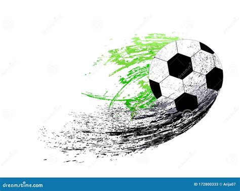 Abstract Sports Background with Soccer Ball Stock Vector - Illustration of motion, equipment ...