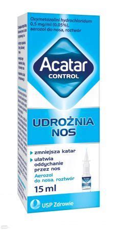 Acatar aerozol do nosa 15 ml katar zatoki Przeziębienie i grypa