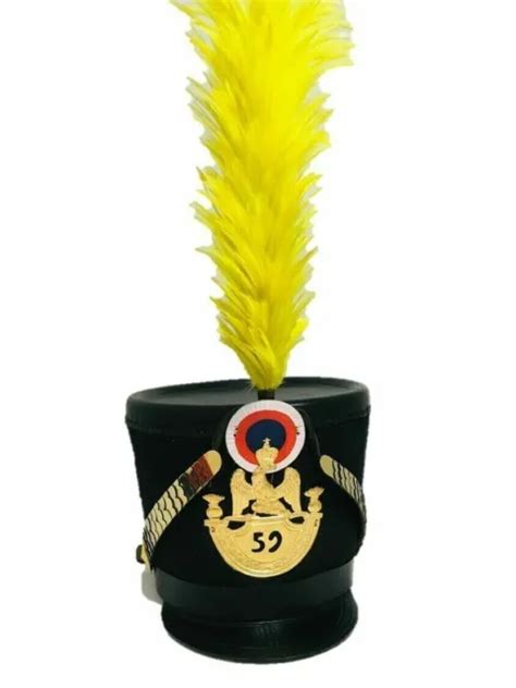 Nepoleonic French Shako Helmet Yellow Plume Eme No Model